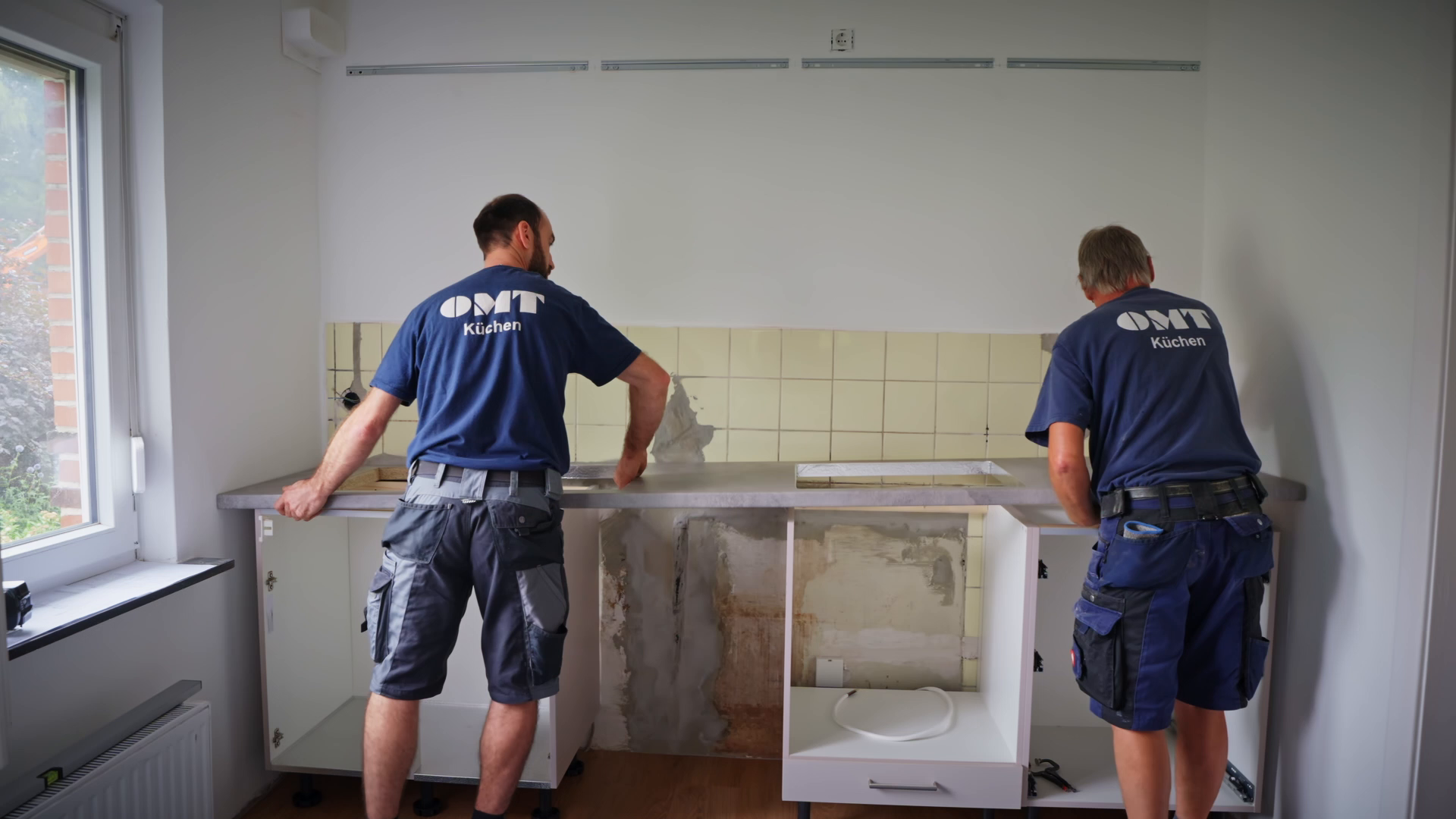 Montageteam im Einsatz