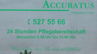 Unternehmensvideo von Accuratus Pflegedienst, Pflege in Hamburg Langenhorn