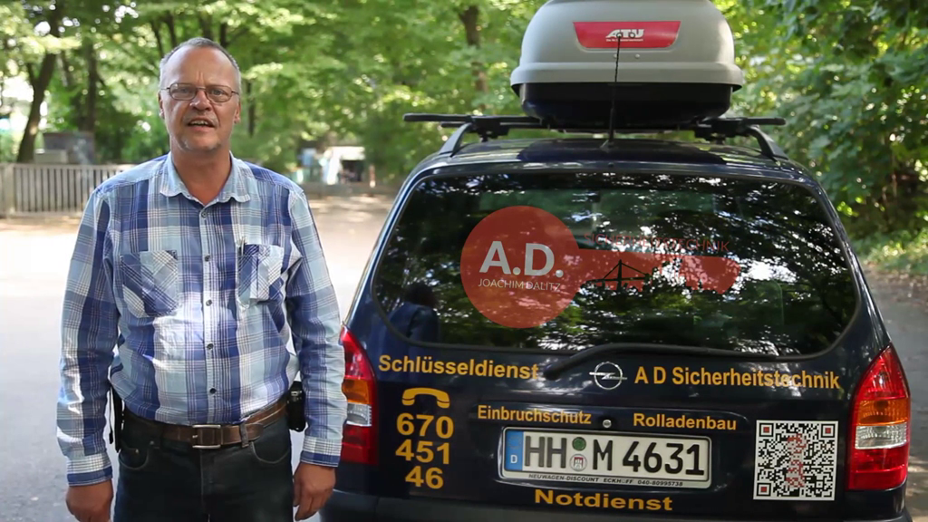 Company video by A. D. Sicherheitstechnik - Joachim Dalitz, services in Hamburg