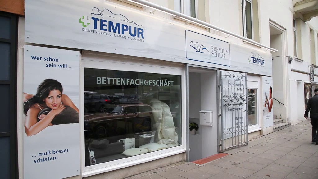 Company video by Premium Schlaf, retail in Hamburg St. Georg