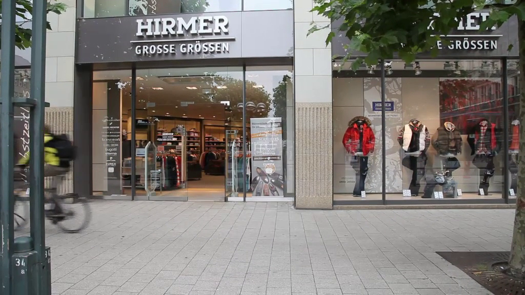 Company video by Hirmer Große Größen, retail in Hamburg Altstadt