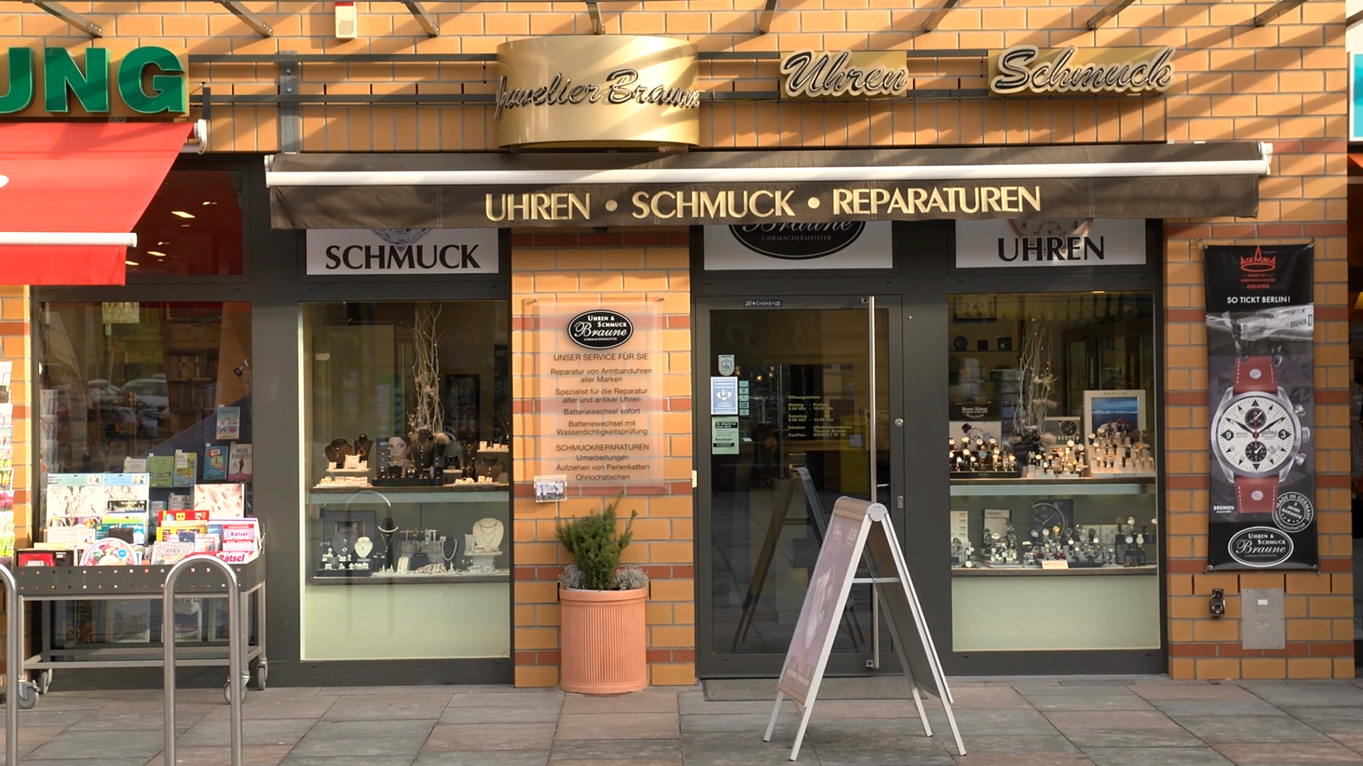 Unternehmensvideo von Uhrmachermeister Thomas Braune, Dienstleistung in Kleinmachnow