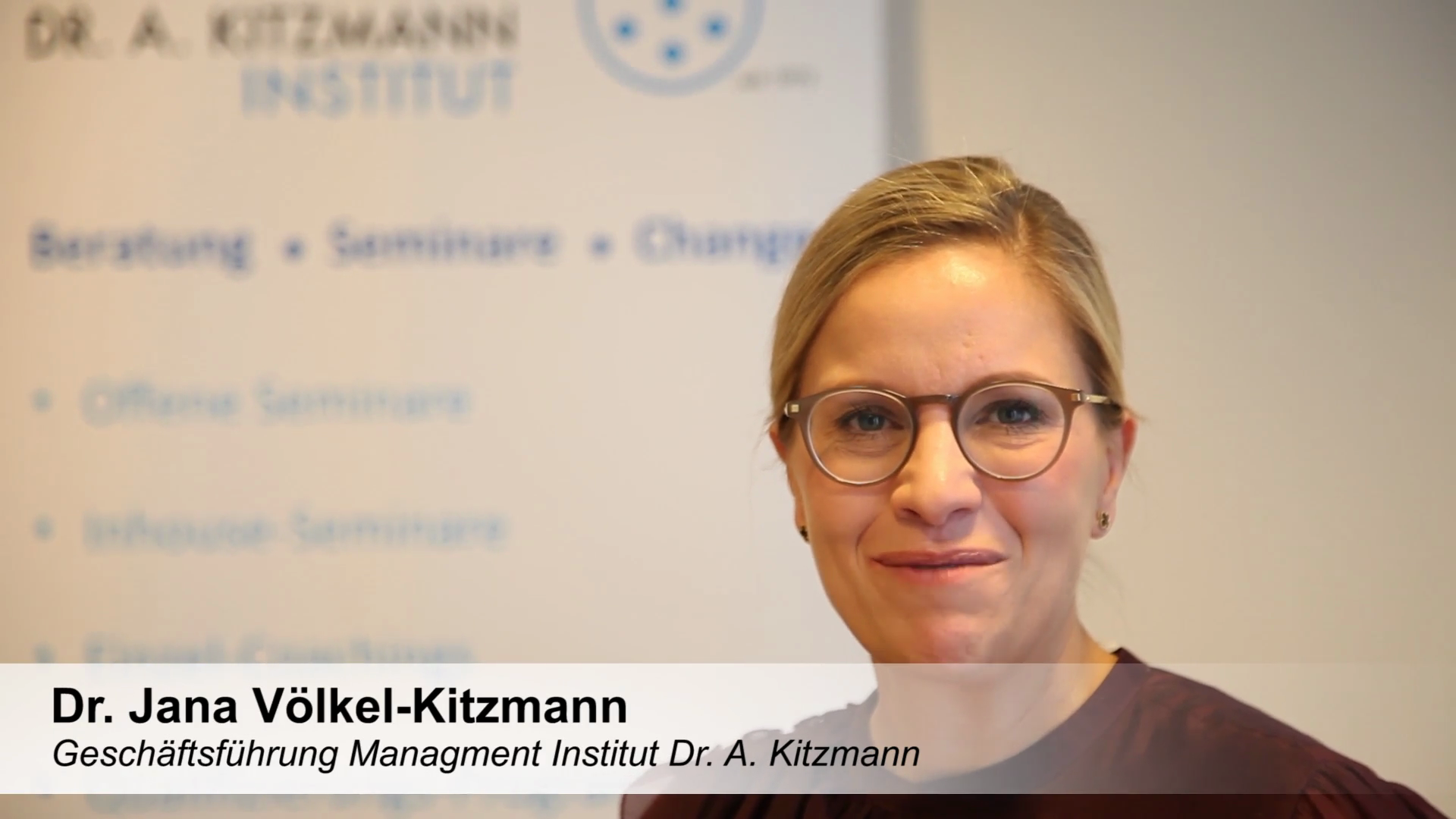 Company video by Management-Institut Dr. A. Kitzmann, education in Münster