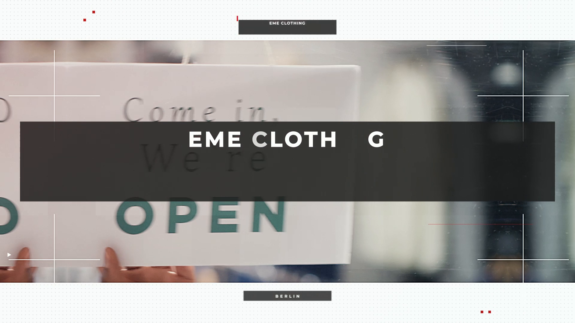Unternehmensvideo von EME Clothing, Mode in Berlin