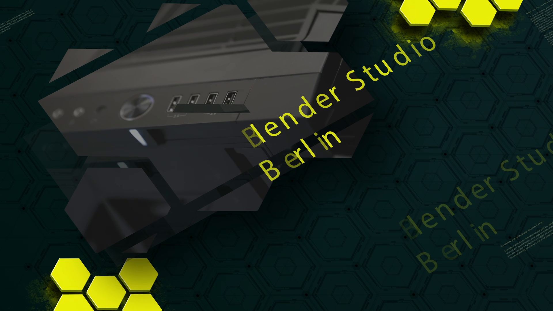 Company video by Blender Studio Berlin, technology