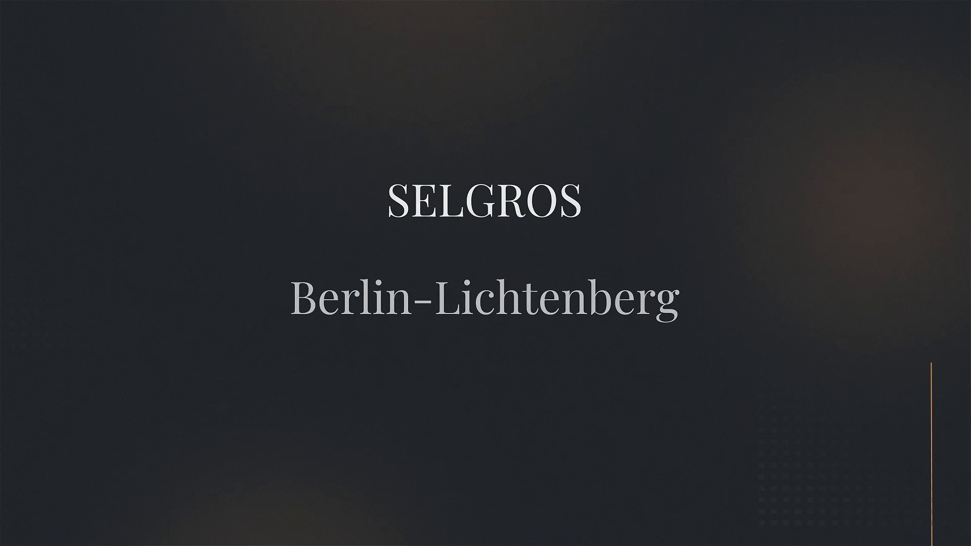 Unternehmensvideo von SELGROS Berlin-Lichtenberg, Technik