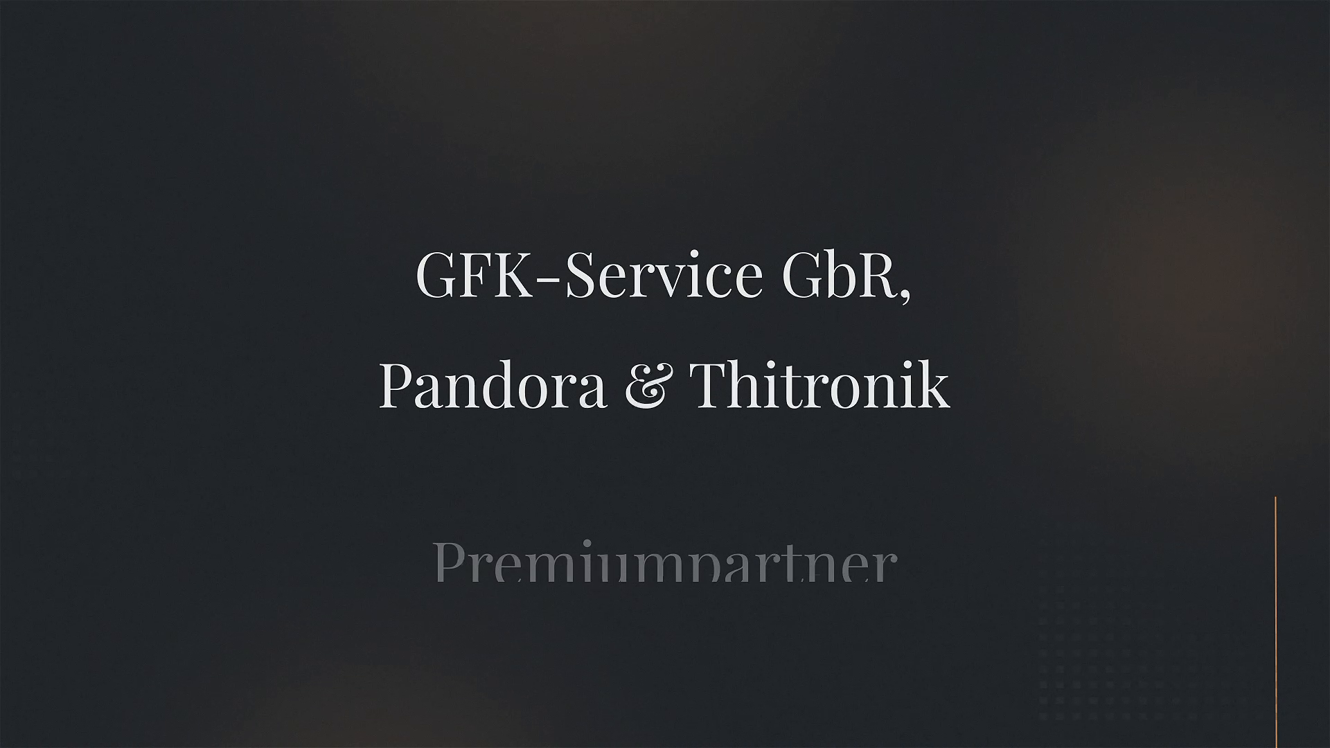 Unternehmensvideo von GFK-Service GbR, Pandora & Thitronik Premiumpartner, Technik in Berlin