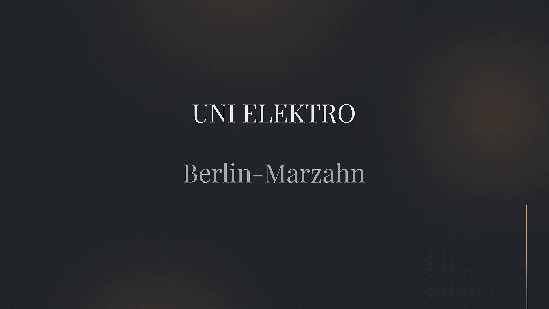 Unternehmensvideo von UNI ELEKTRO Berlin-Marzahn, Technik