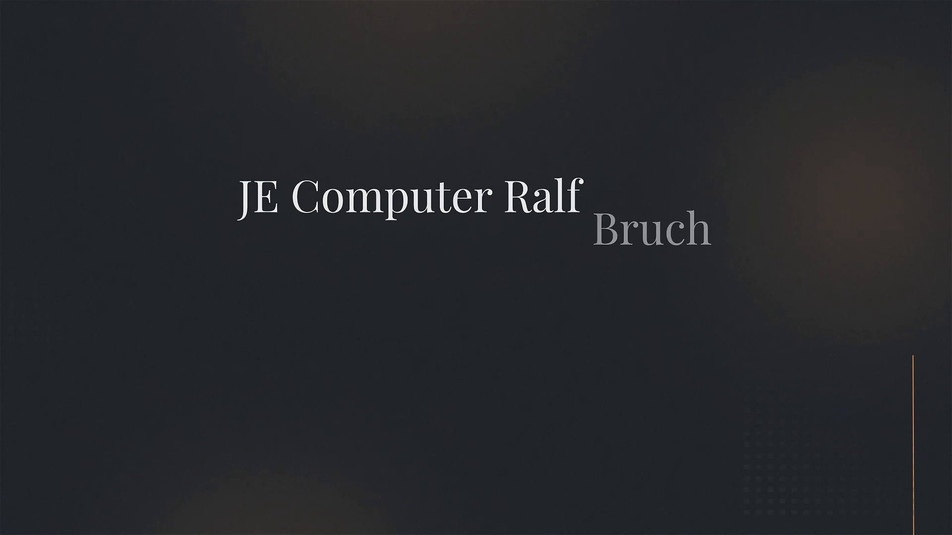 Unternehmensvideo von JE Computer Ralf Bruch, Technik in Berlin