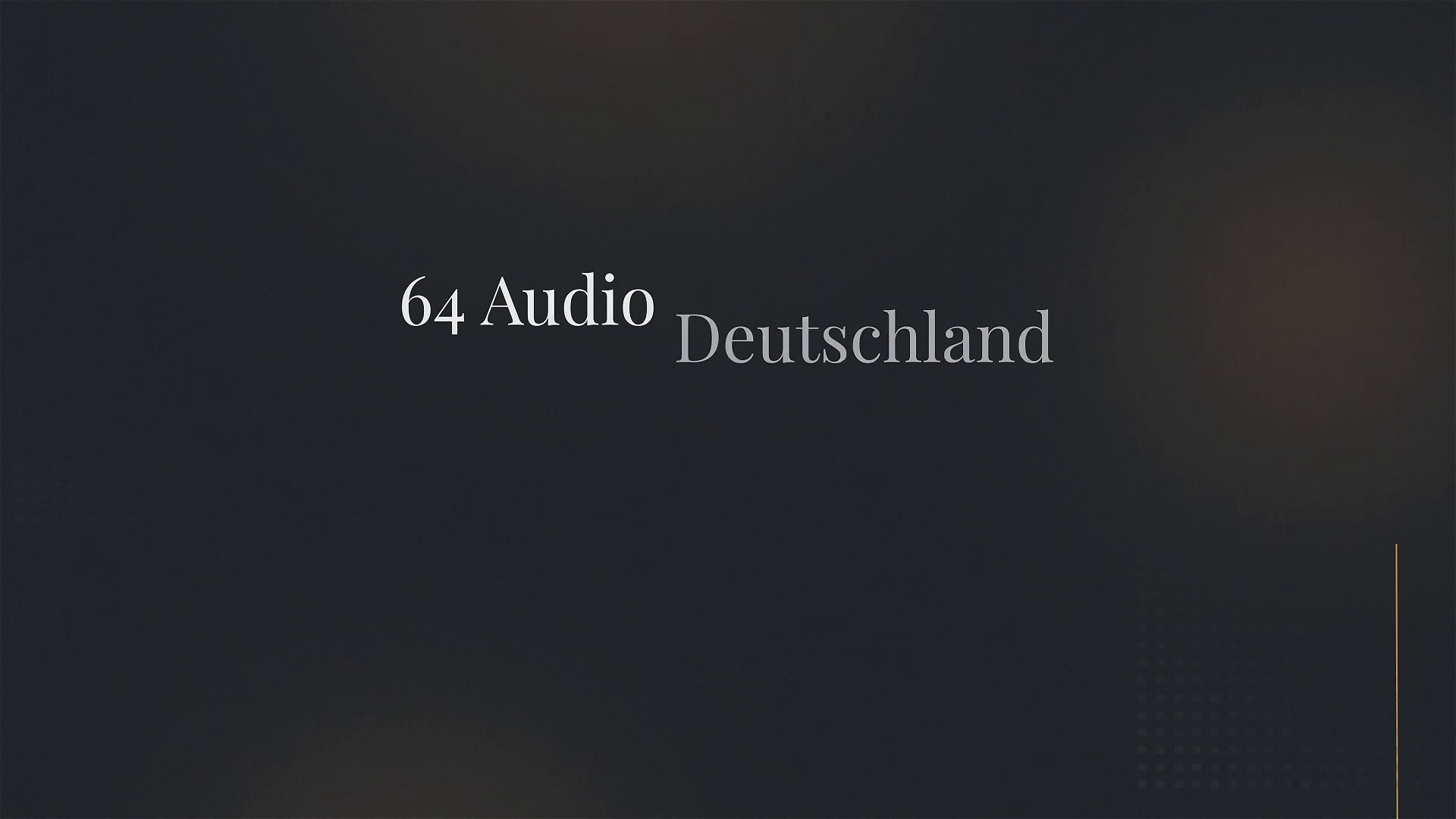 Company video by 64 Audio Deutschland, technology in Berlin