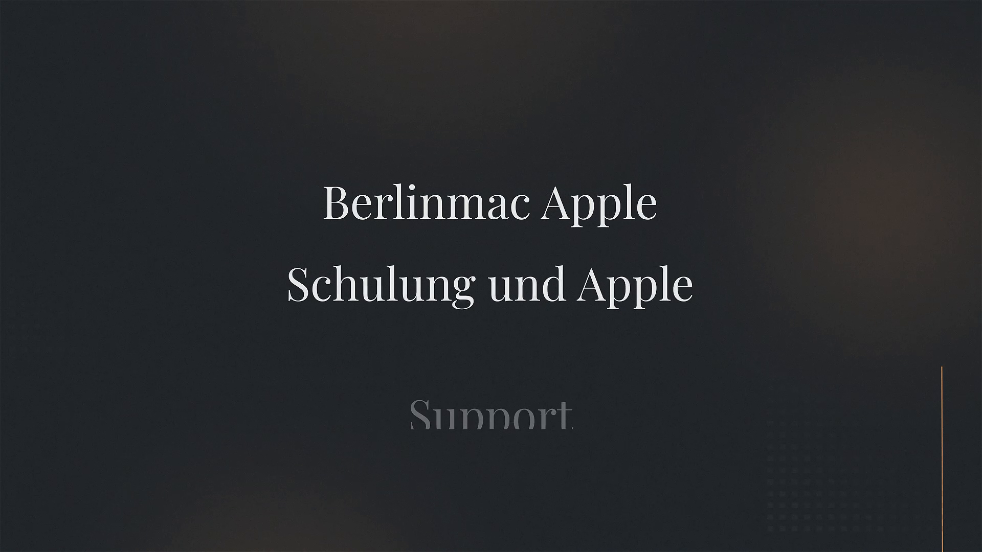 Unternehmensvideo von Berlinmac Apple Schulung und Apple Support, Technik in Berlin