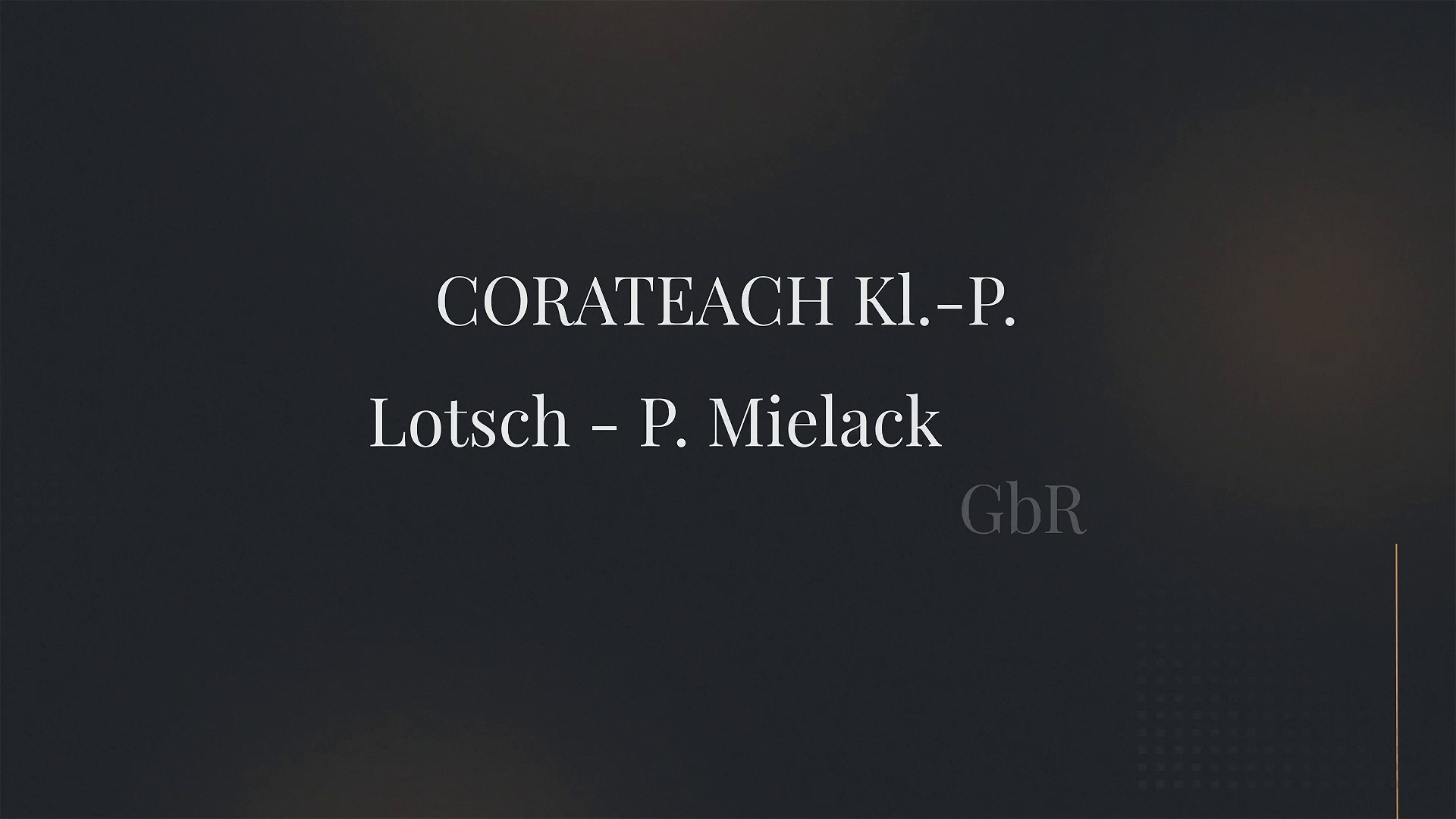 Unternehmensvideo von CORATEACH Kl.-P. Lotsch - P. Mielack, Technik in Berlin
