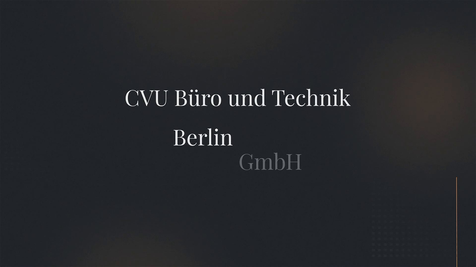 Company video by CVU Büro und Technik Berlin, technology