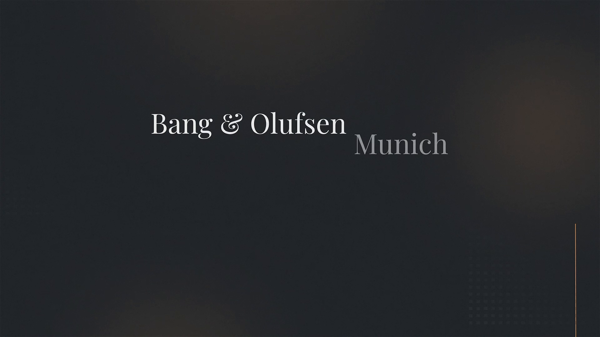 Unternehmensvideo von Bang & Olufsen Munich, Technik in München