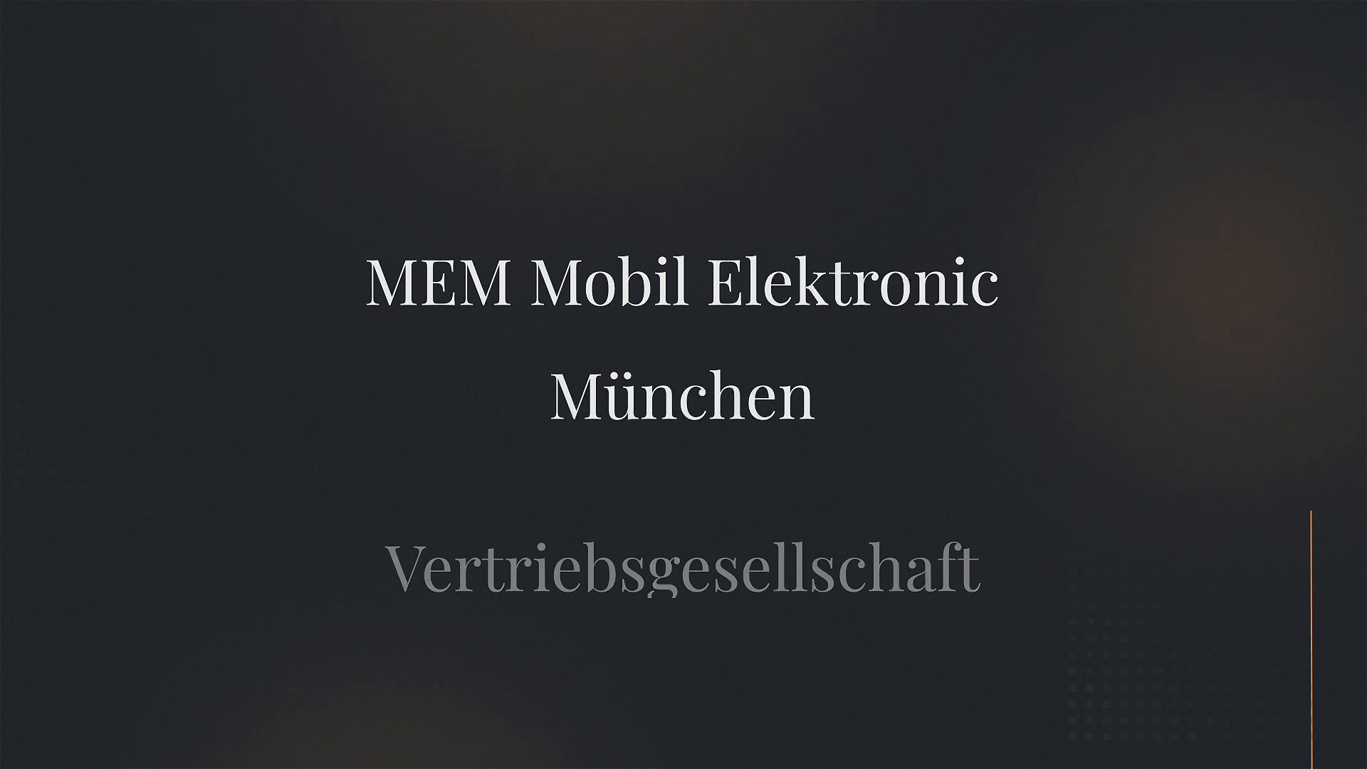 Unternehmensvideo von MEM Mobil Elektronic München Vertriebsgesellschaft, Technik