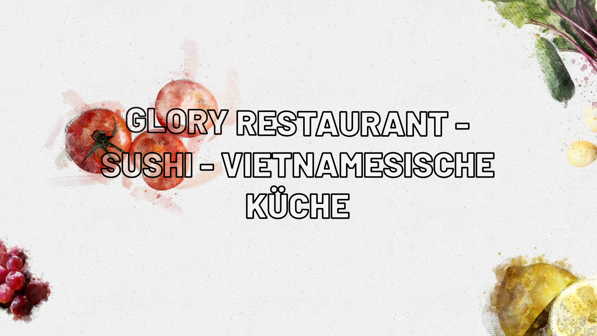 Unternehmensvideo von Glory Restaurant - Sushi - Vietnamesische Küche, Restaurant in Berlin
